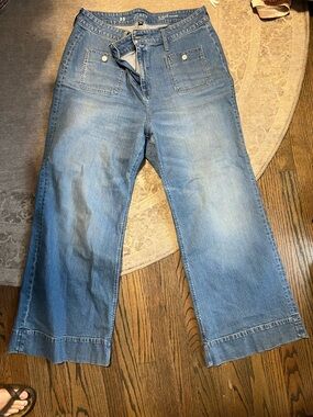 J. Crew Light Blue Wide-Leg Denim Jeans